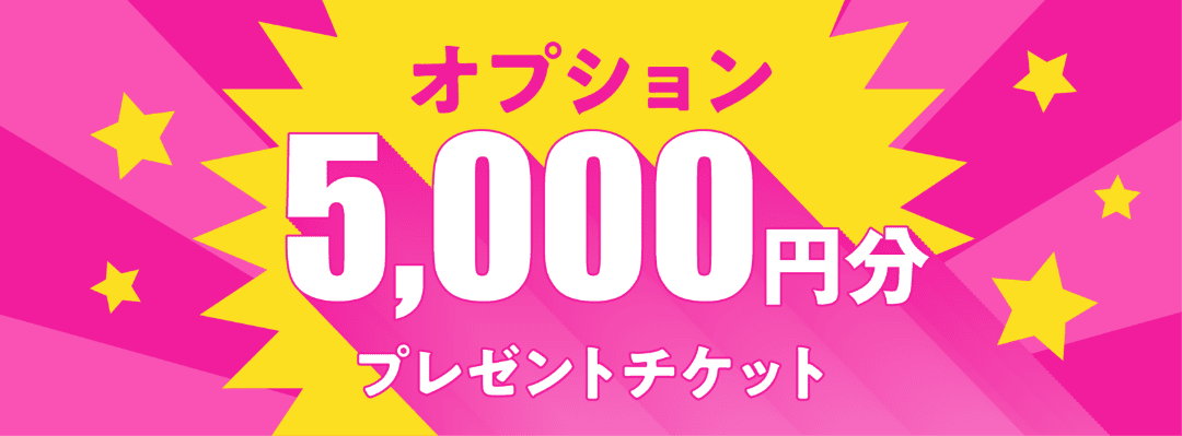 オプション５千円分プレゼント